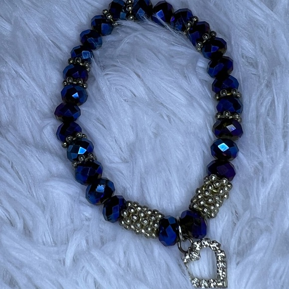 Stretchy rhinestone bracelet - Picture 4 of 4